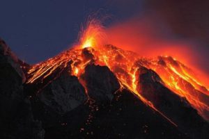a close up of a fire