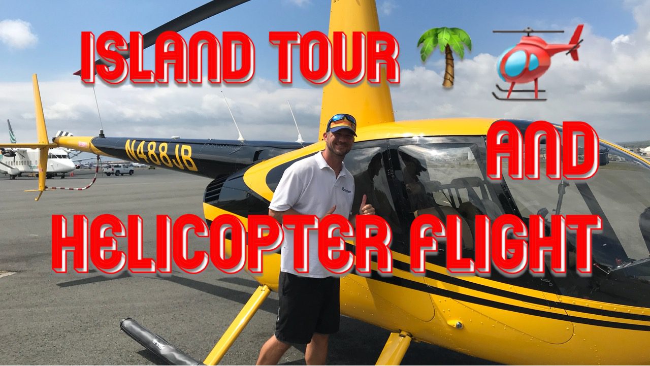 Oahu Tour & Helicopter Flight a person standing next to a plane