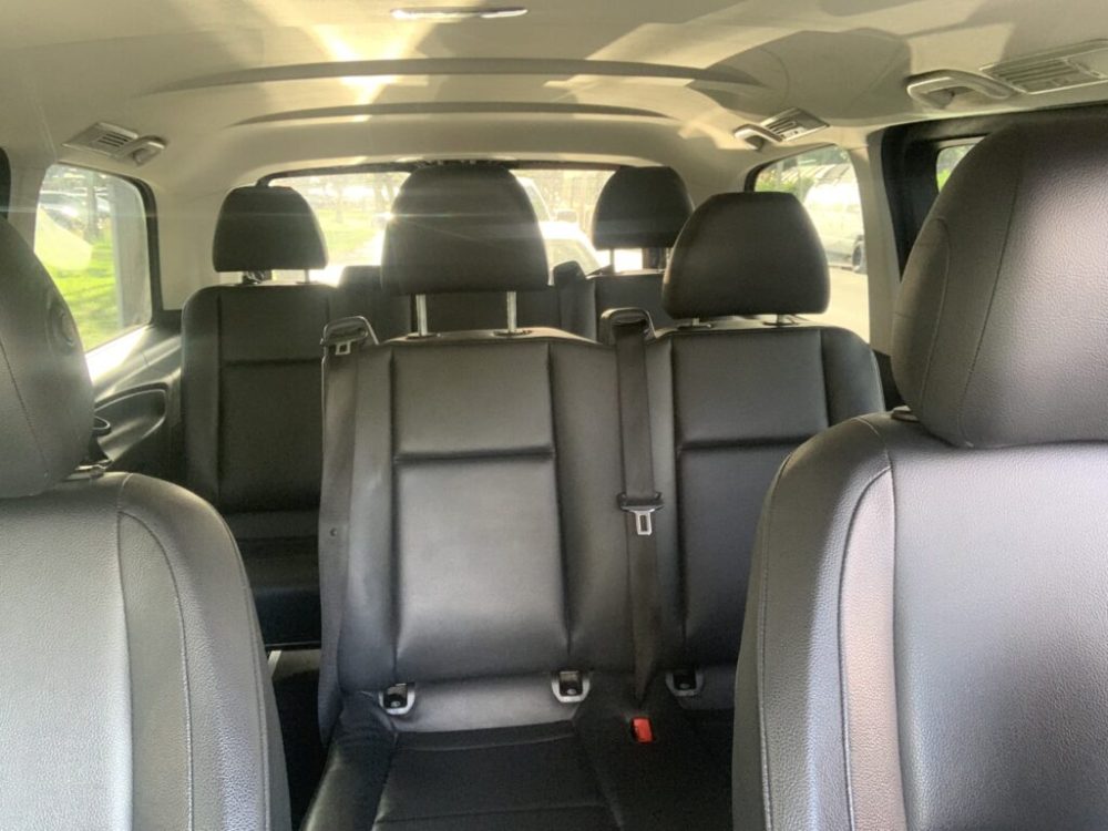 a passenger seat of a car