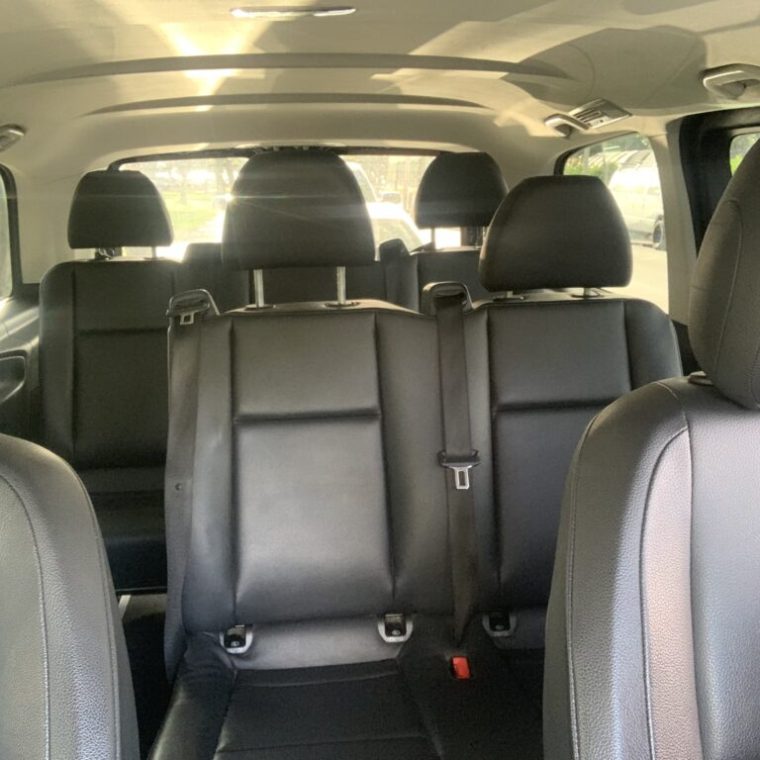 a passenger seat of a car