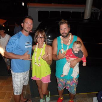 a group of people posing for the camera