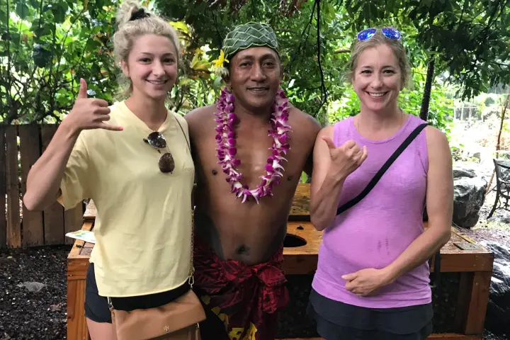 a group of people posing for the camera