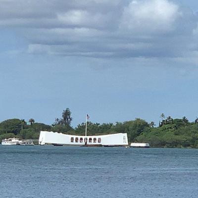 a small boat in a large body of water