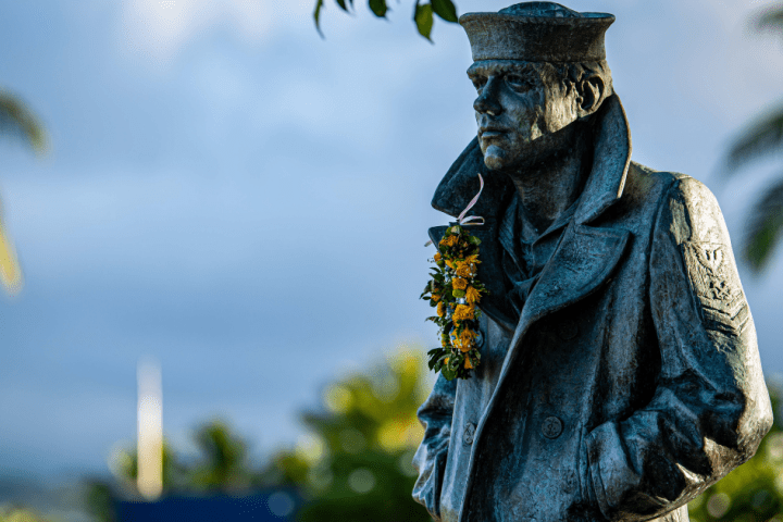 a close up of a statue of a person