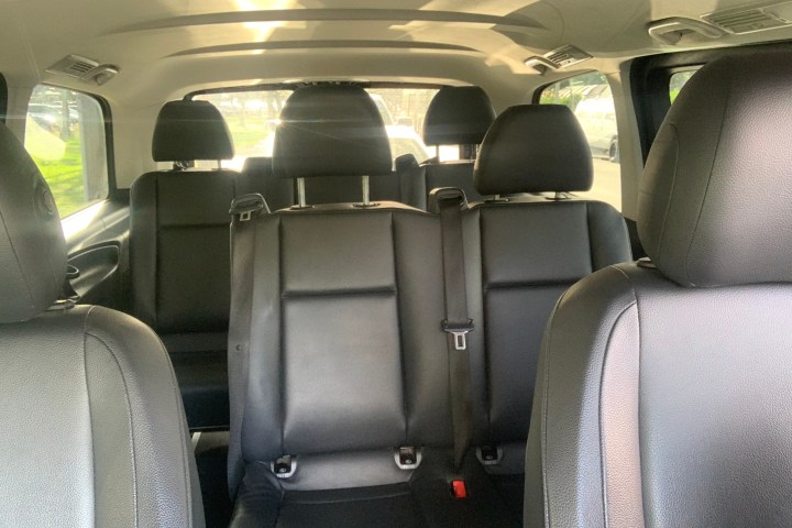 a passenger seat of a car