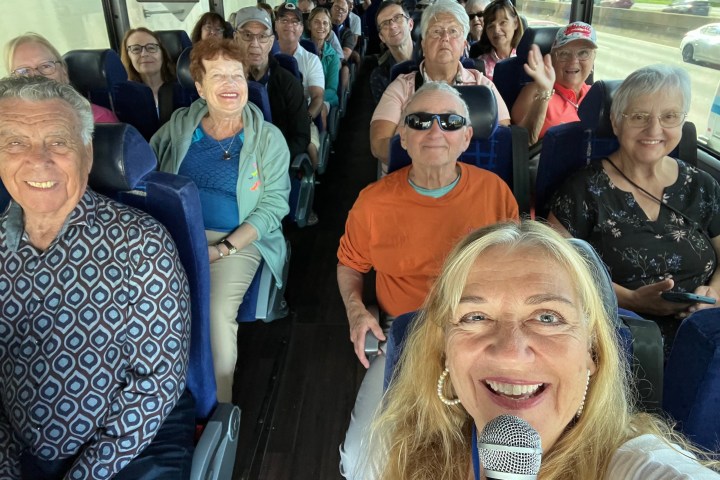 a group of people posing for the camera