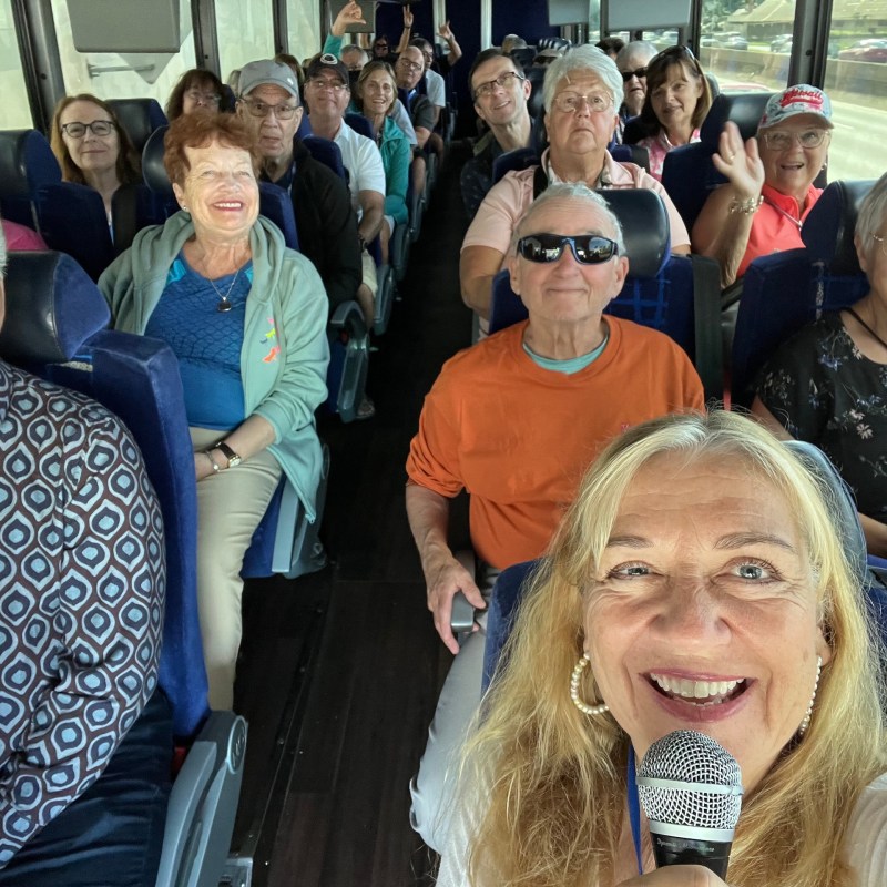 a group of people posing for the camera