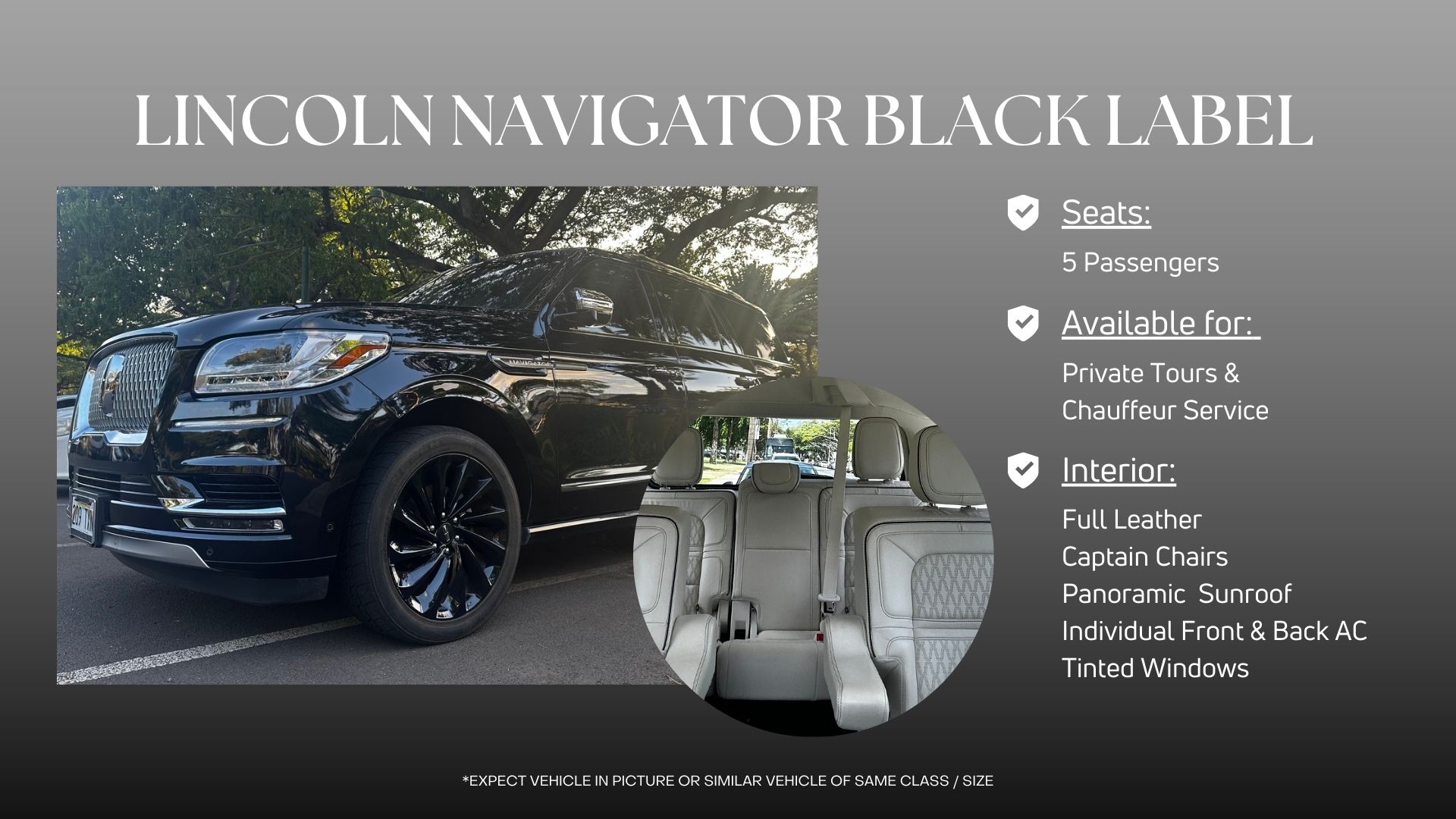 SUV Daniels Hawaii Chauffeur Service
