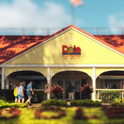 a group of people standing in front of a building